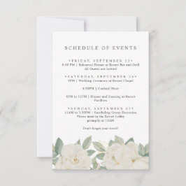 Convite CHIC WHITE ROSES FLORES Primavera PROGRAMAÇÃO DE E
