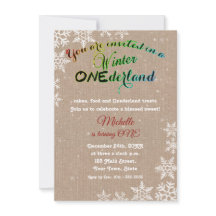 Chic Winter Onederland Girl First Festa de anivers