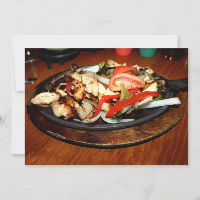 Convite Chicken Fajitas (Frente)