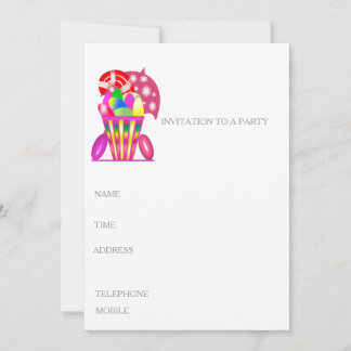 Convite Children's Invitation to a Birthday Party