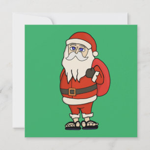 Convite Chinelos de Natal do Papai Noel