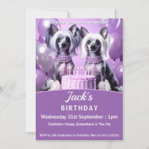 Chinese Crested Birthday Party