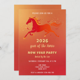 Convite Chinese New Year 2026 Horse New Year Party