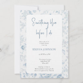 Convite Chinoiserie Algo Chá de panela Azul