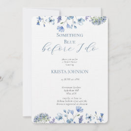 Convite Chinoiserie Algo Chá de panela Azul