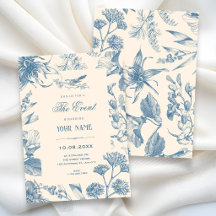 Chinoiserie botânica floral vintage