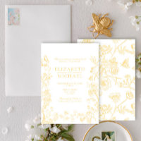 Chinoiserie Dourada Victorian Posto Wedch Brunch