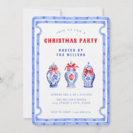 Convite Chinoiserie Ginger Jar CHRISTMAS