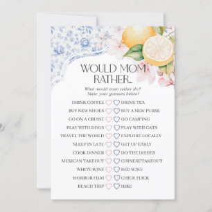 Convite Chinoiserie Lemon Tea Party Iria Jogar Preferencia