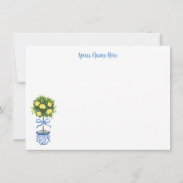 Convite Chinoiserie Lemon Topiery Stationery