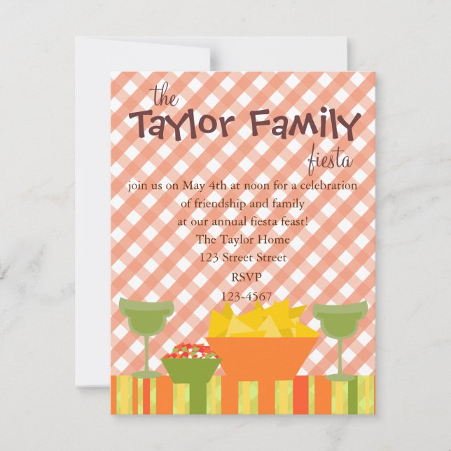 Convite Chips e Salsa (Frente)