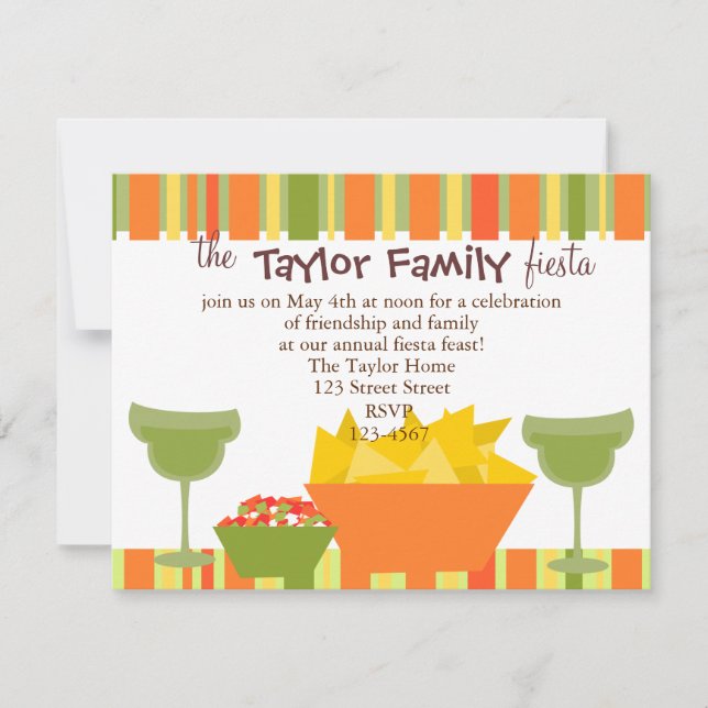 Convite Chips e Salsa (Frente)