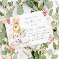 Chique Bunny Chá de fraldas Tea Party
