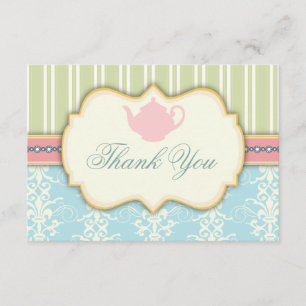 Convite chique do chá do damasco & do chá de