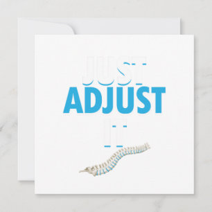 Convite Chiropracor Engraçado Apenas Ajuste-O Na Espinha M