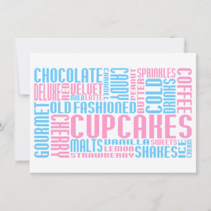 Convite chitChat de cupcak