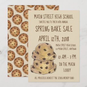 Convite Chocolate Chip Cookie Dough Assar Cookie