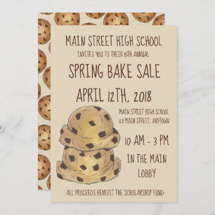 Convite Chocolate Chip Cookie Dough Assar Cookie