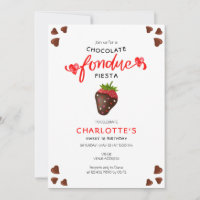 Chocolate Fondue Fiesta Strawberry Hearthday