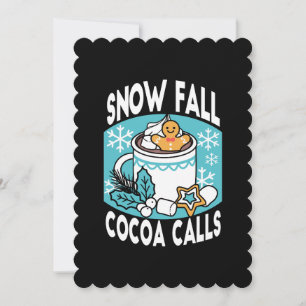 Convite Chocolate Quente e Charme de Inverno - Chamado de 