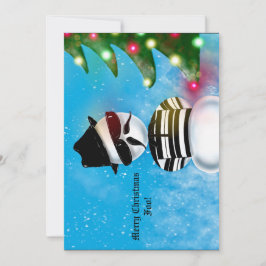 Convite Cholo Snowman Foo Christmas Tree Lights