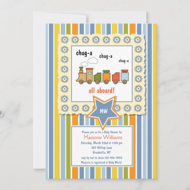 Convite Choo Choo (Frente)