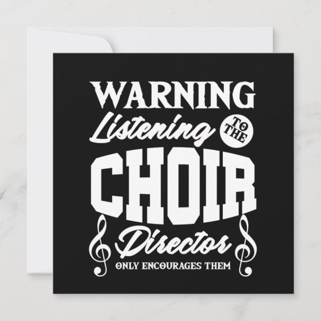 Convite Chorus Chorus Choral Music Singer Gift (Frente)