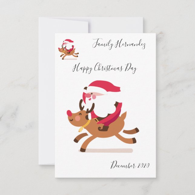 Convite Christmas card (Frente)