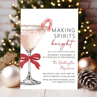 Convite Christmas Cocktail Holiday Party Invitation