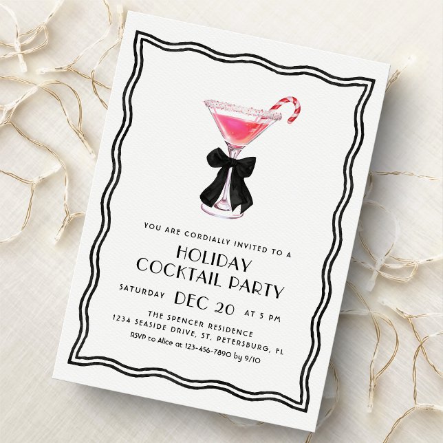 Convite Christmas Cocktail Party Invitation (Criador carregado)