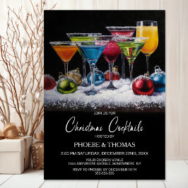 Convite Christmas Cocktails Party