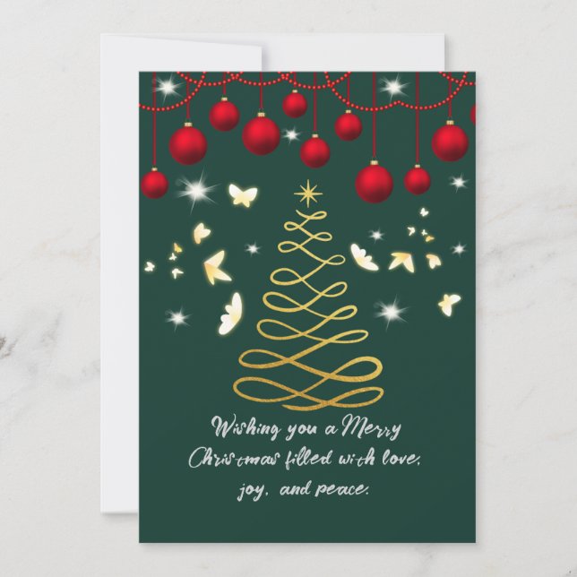 Convite Christmas Greetings Card  (Frente)