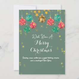 Convite Christmas Greetings Card