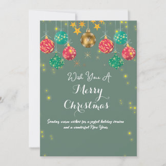 Convite Christmas Greetings Card 