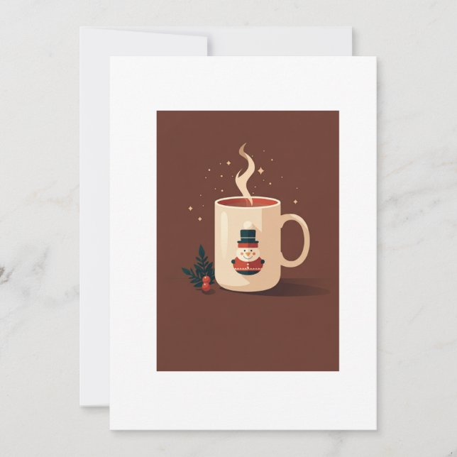 Convite christmas hot chocolate (Frente)
