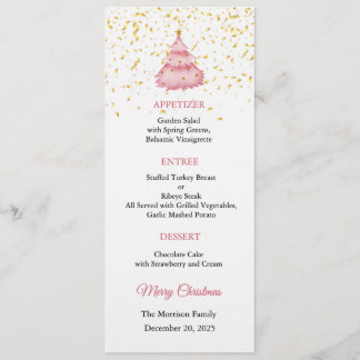 Convite Christmas Menu Invitation, Christmas Dinner