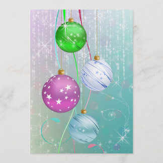 Convite Christmas Ornament Baby Shower Invitation, Winter 