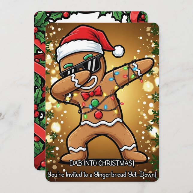 Convite Christmas Party (Frente/Verso)