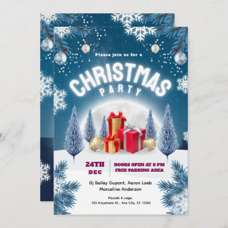 Convite Christmas Party Event Flyer