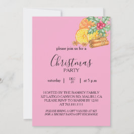 Convite Christmas Party Invitation Card