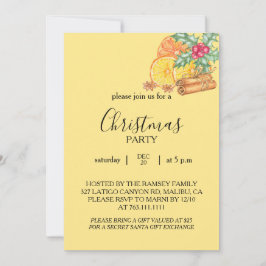 Convite Christmas Party Invitation Card