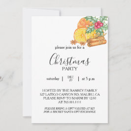 Convite Christmas Party Invitation Card