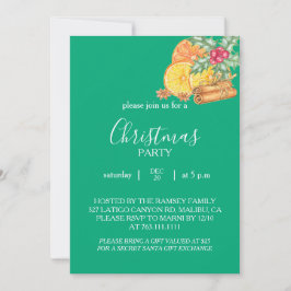 Convite Christmas Party Invitation Card