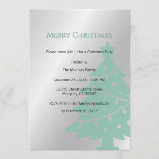 Convite Christmas Party Invite, Christmas Dinner