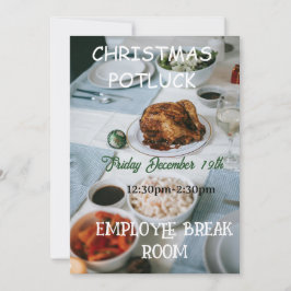 Convite Christmas Potluck Invitation