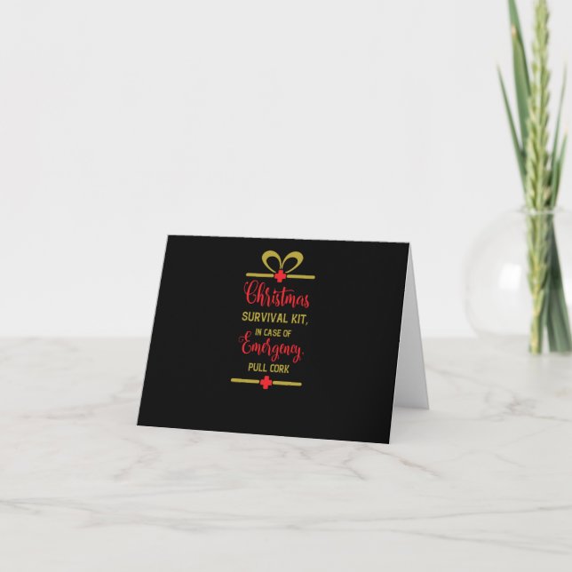 Convite christmas survival kit (Frente)