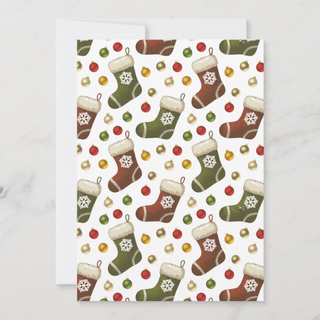 Convite Christmas Wreaths (Frente)