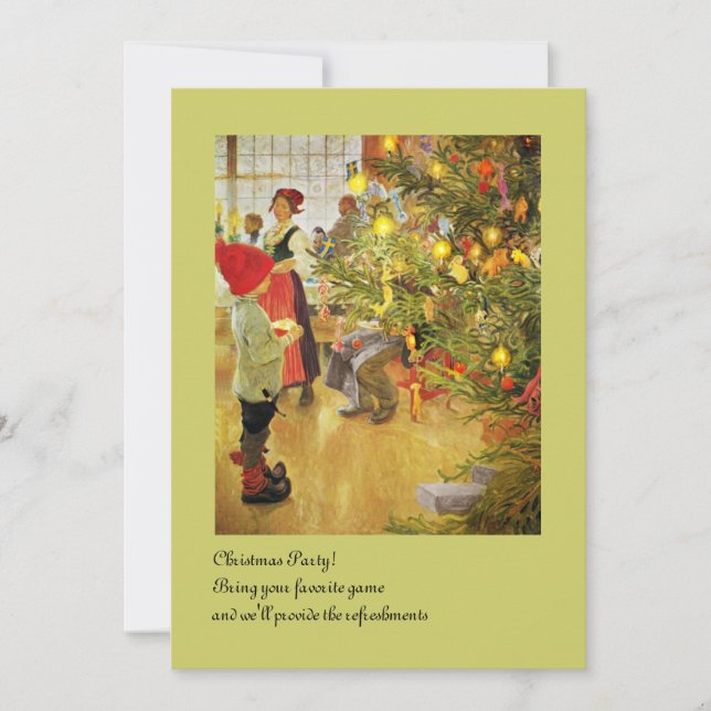 Convite Christmastime Novamente, garotinho e Julgran (Frente)