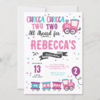 Chugga Chugga Choo choo Girl Train Festa de aniver