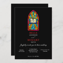 Church Glass com casamento bíblia